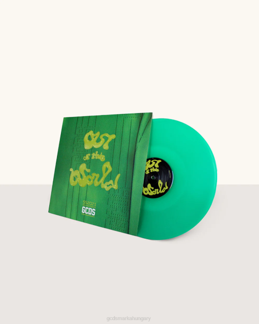 GCDS ss21 "out of this world" eredeti soundtrack bakelit a dardusttól Z2HB294 tartozék zöld férfiak