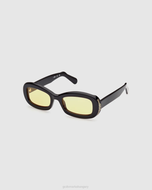 GCDS gd0027 ovális napszemüveg Z2HB287 tartozék fekete férfiak