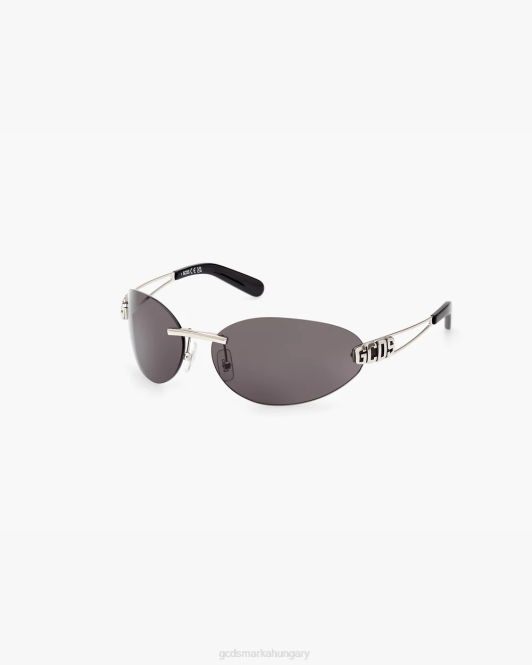 GCDS gd0032 ovális napszemüveg Z2HB275 tartozék fekete férfiak