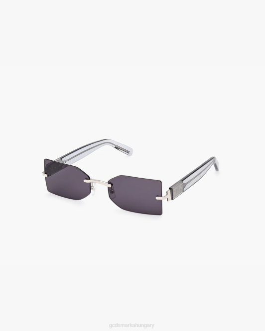 GCDS gd0033 téglalap alakú napszemüveg Z2HB272 tartozék füst férfiak