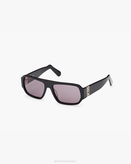 GCDS gd0034 geometrikus napszemüveg Z2HB276 tartozék fekete férfiak