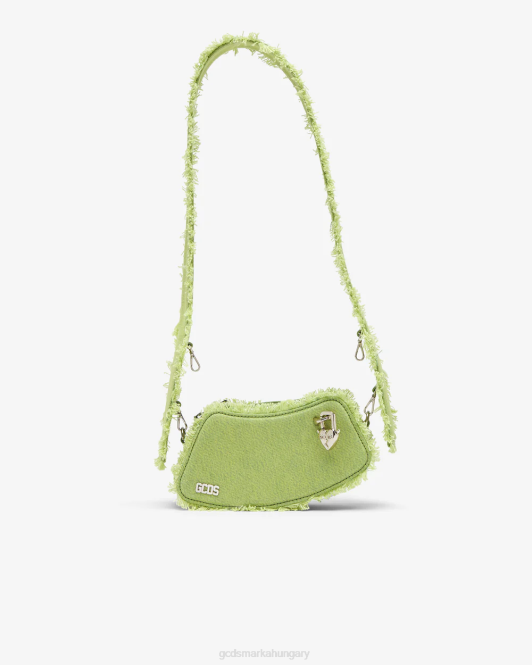 GCDS vessző farmer kis crossbody táska Z2HB251 tartozék mész férfiak