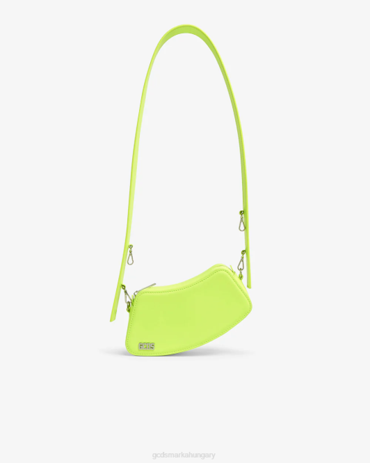 GCDS vesszős kis keresztes táska Z2HB255 tartozék sárga fluo férfiak