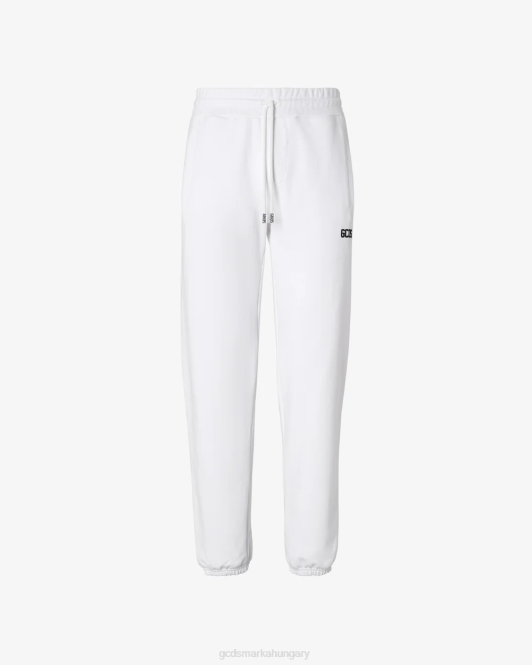 GCDS eco basic melegítőnadrág Z2HB132 ruházat fehér férfiak