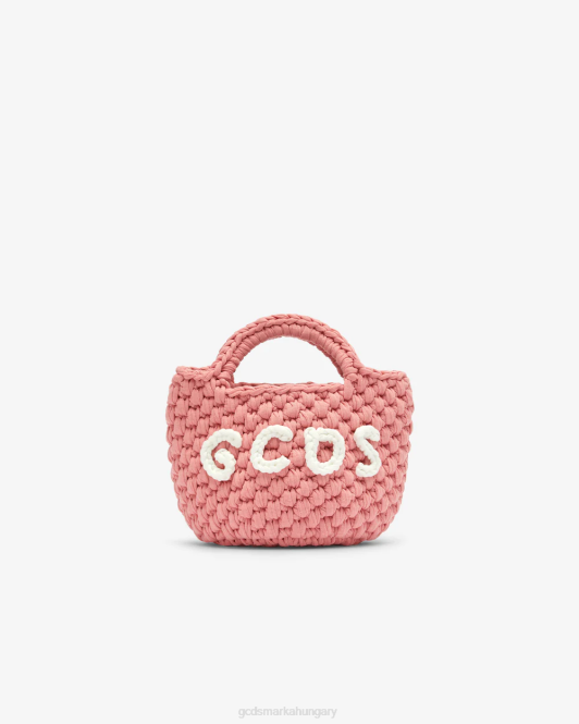 GCDS junior mini horgolt táska Z2HB780 tartozék fukszia gyerekek