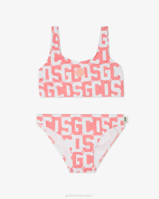 GCDS junior monogram bikini Z2HB824 ruházat rózsaszín gyerekek