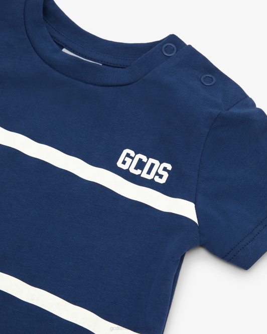 GCDS baby low band logós póló Z2HB640 ruházat kék gyerekek