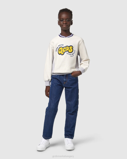 GCDS junior crewneck Z2HB673 ruházat szürke gyerekek