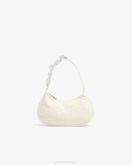 GCDS monogram hobo táska Z2HB534 tartozék törtfehér nők