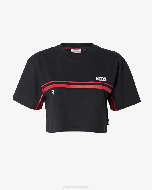 GCDS bliss crop felső Z2HB366 ruházat fekete nők